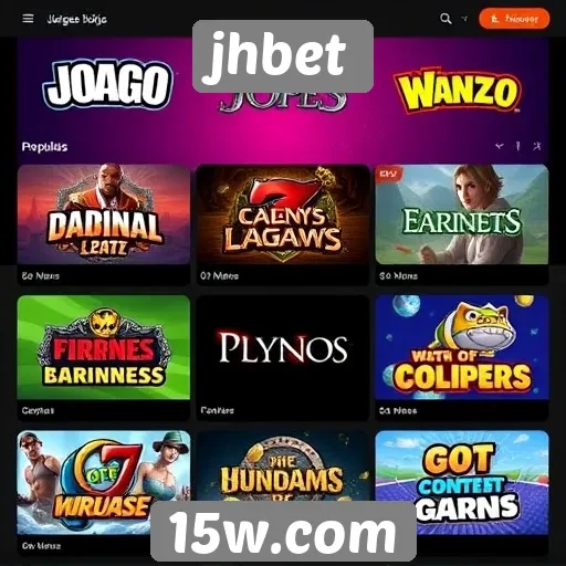 Comparação de jogos populares disponíveis no jhbet